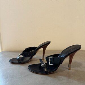 Giuseppe Zanotti Black Leather Sandals